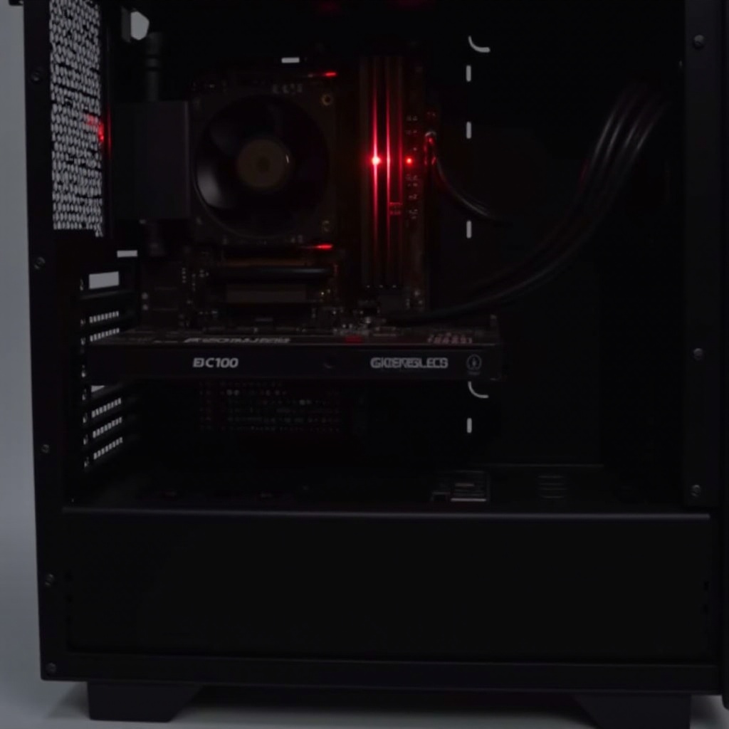 PC가 꺼져 있을 때 GPU의 빨간 불