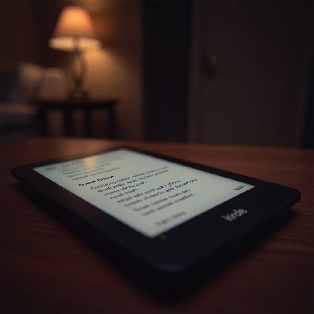 หมดเวลาหน้าจอ Kindle