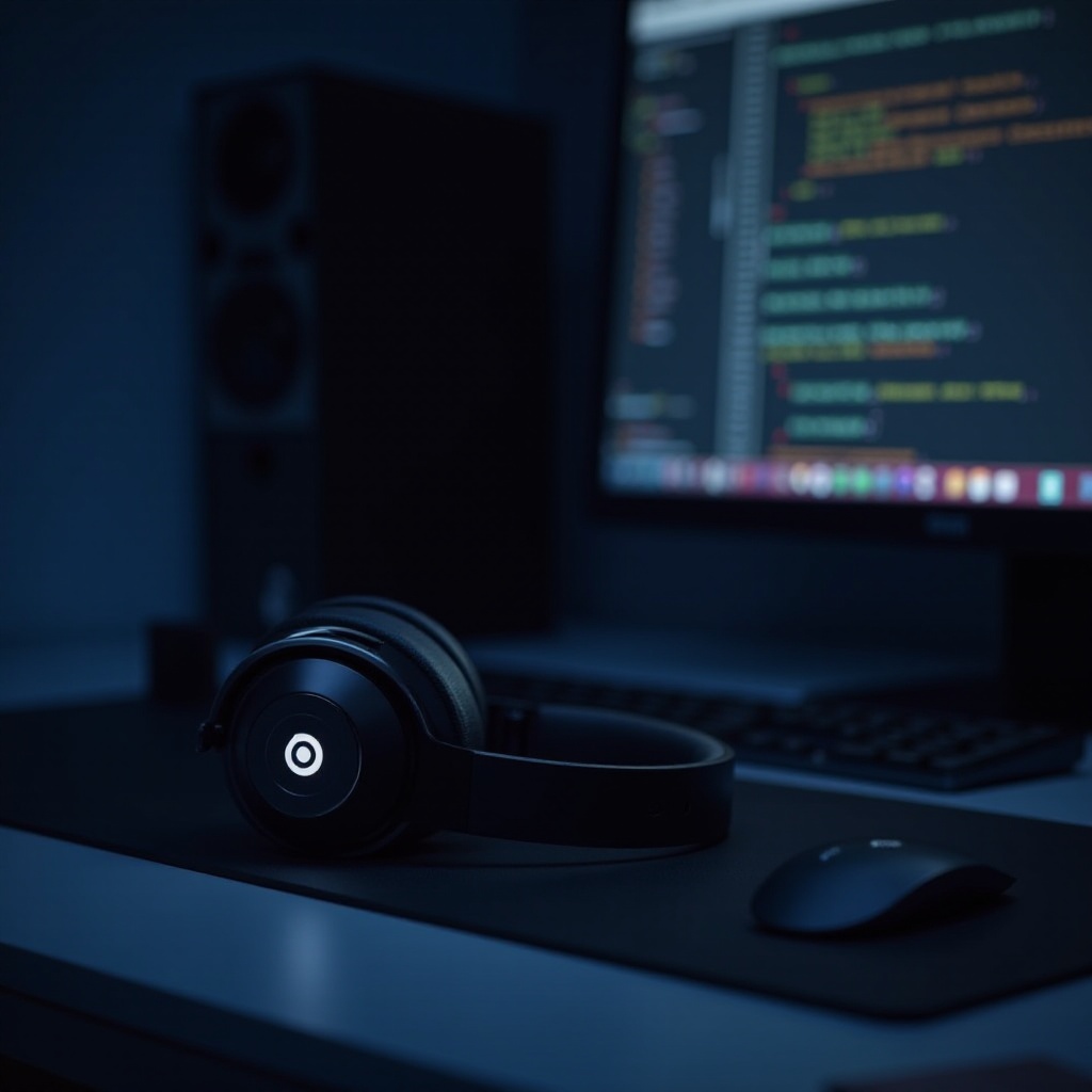 หูฟัง beats กะพริบสีขาว