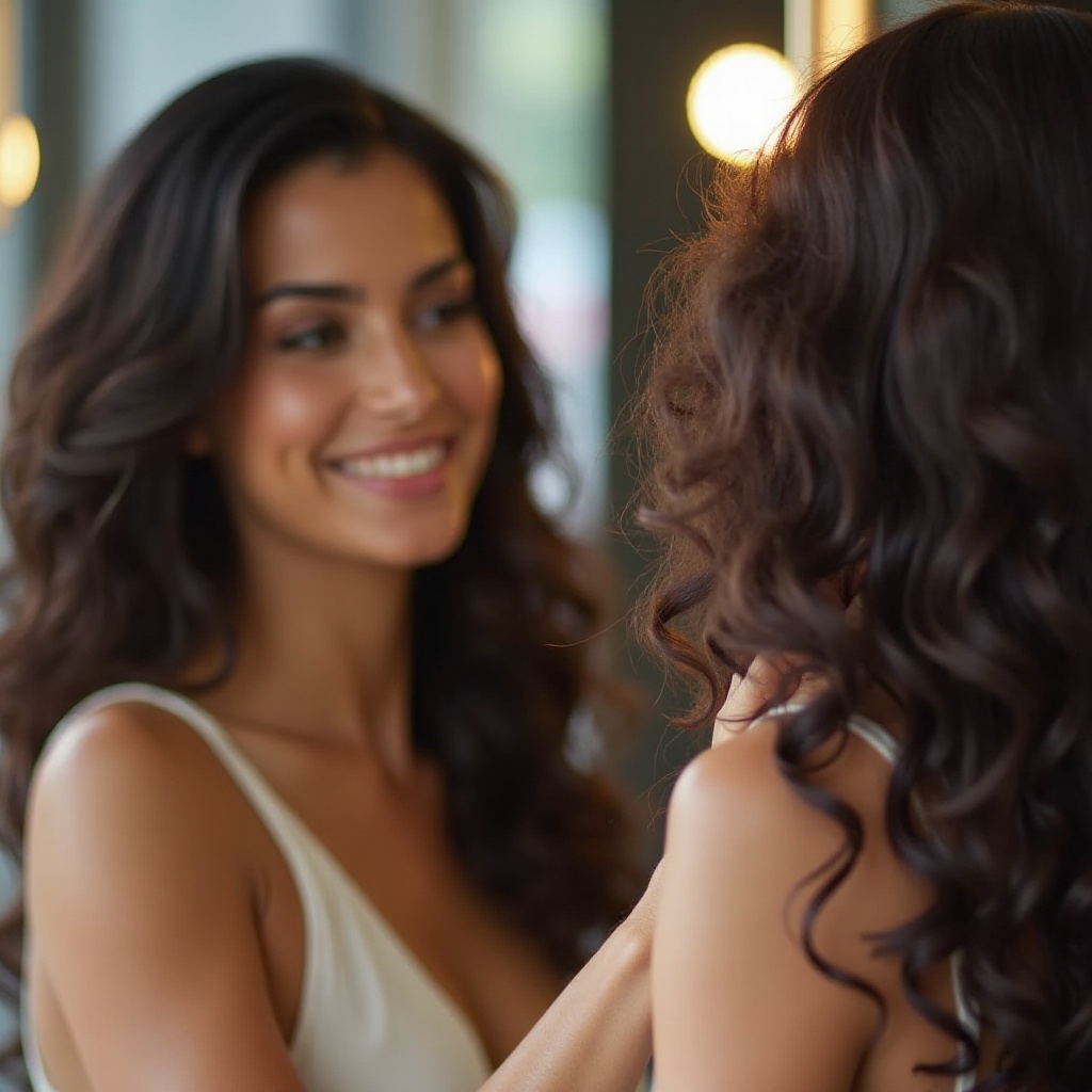 rambut manusia terbaik untuk wanita kulit putih