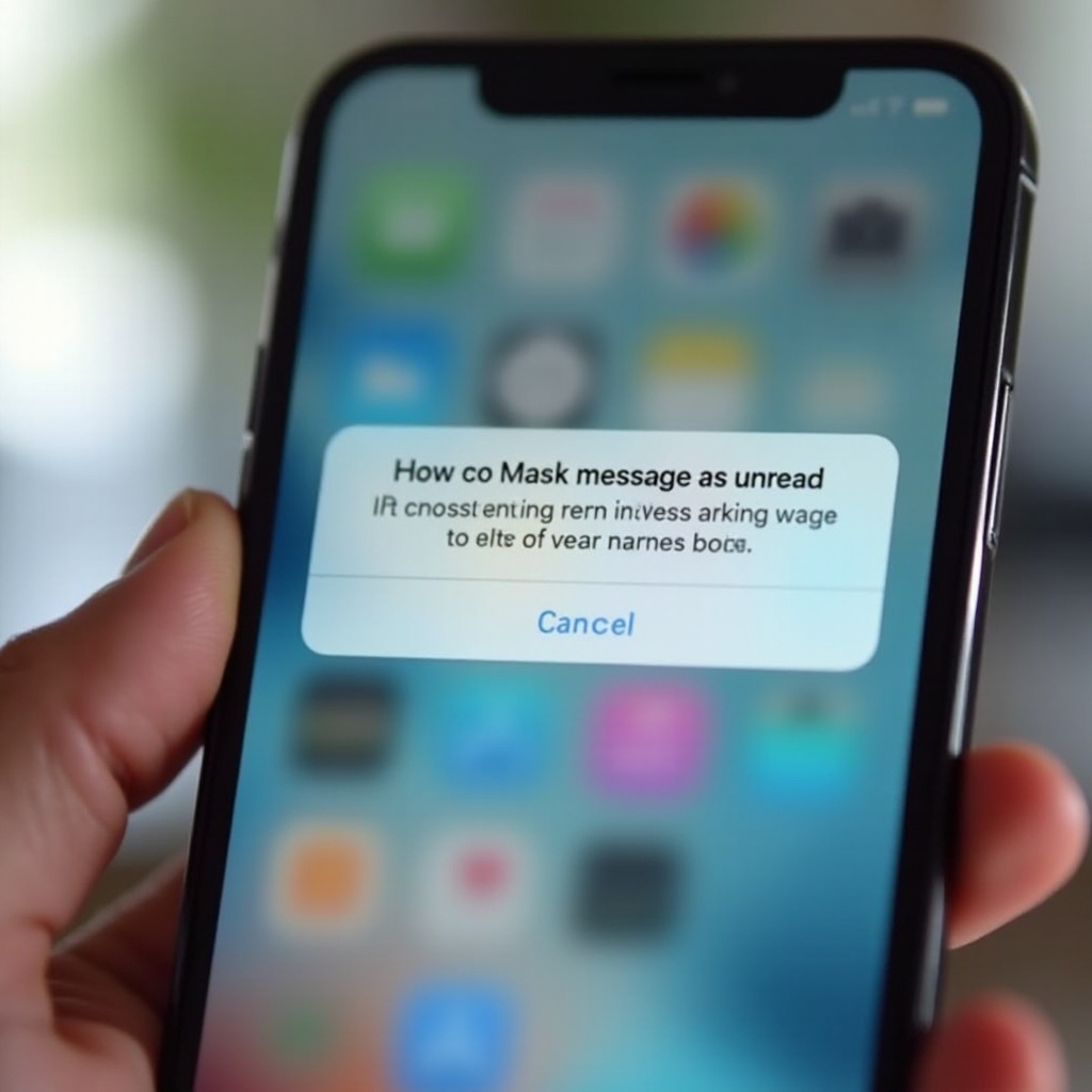 iPhoneでメッセージを未読としてマークするには
