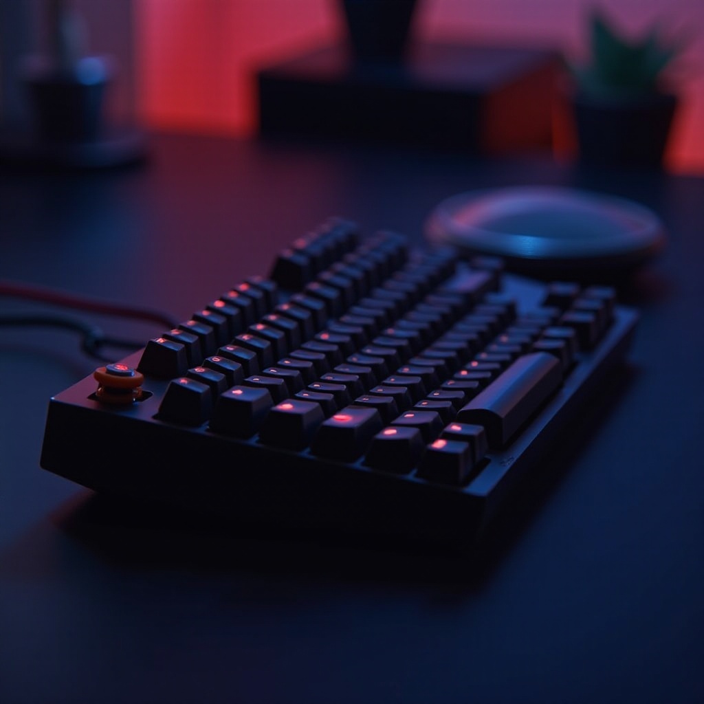 keyboard mekanik dengan sakelar merah