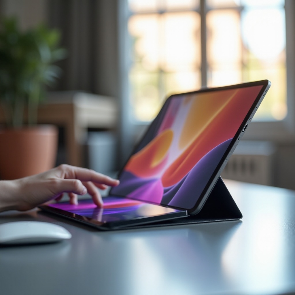 아이패드 화면의 선이 깜빡입니다