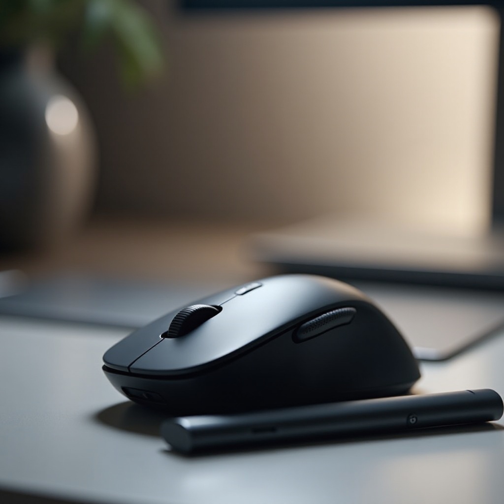 mouse nirkabel dengan baterai