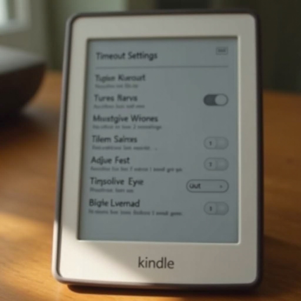 kindle ekran zaman aşımı