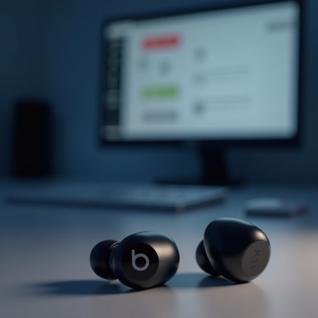 beats studio buds lampu merah berkedip 3 kali