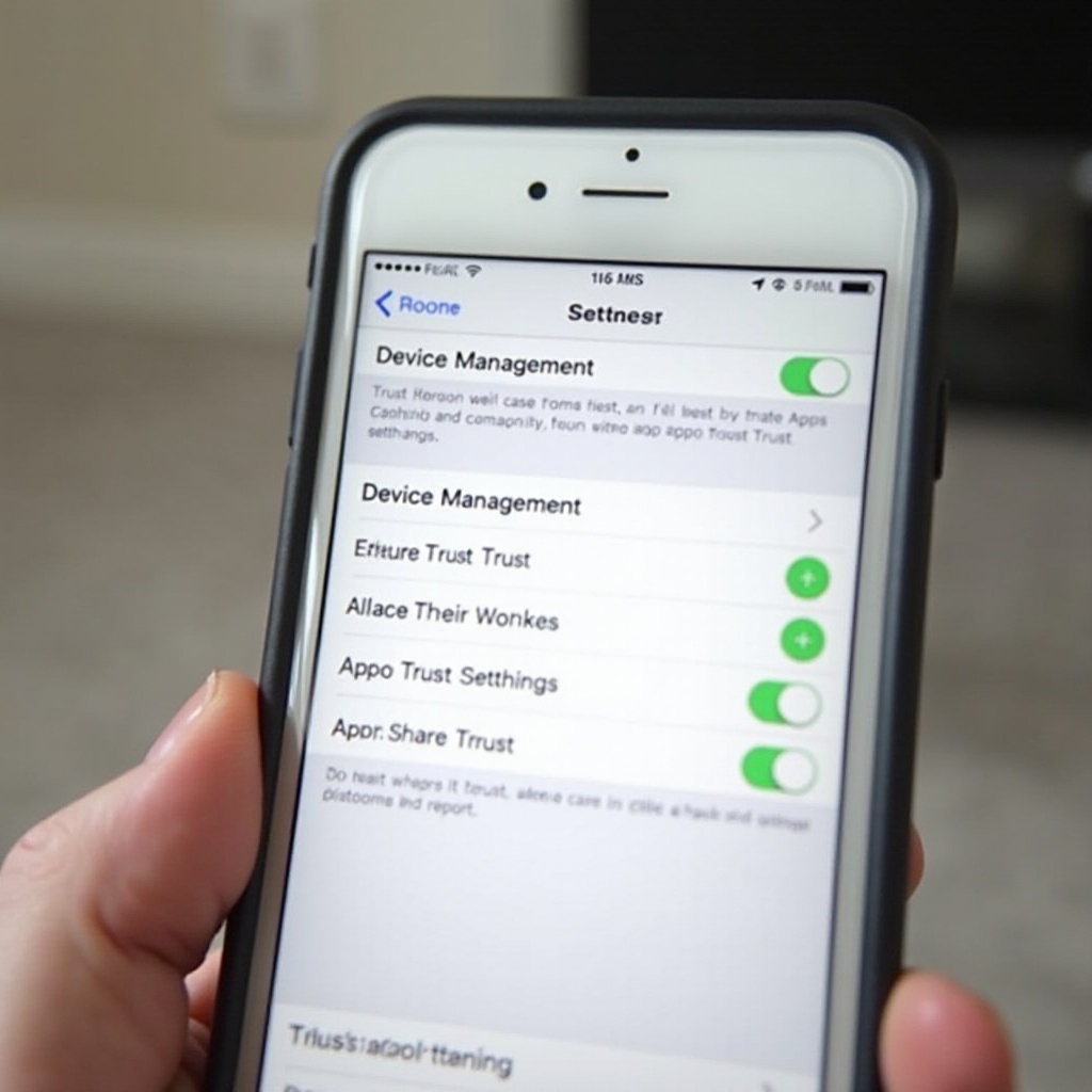 cara mempercayai aplikasi di iPhone