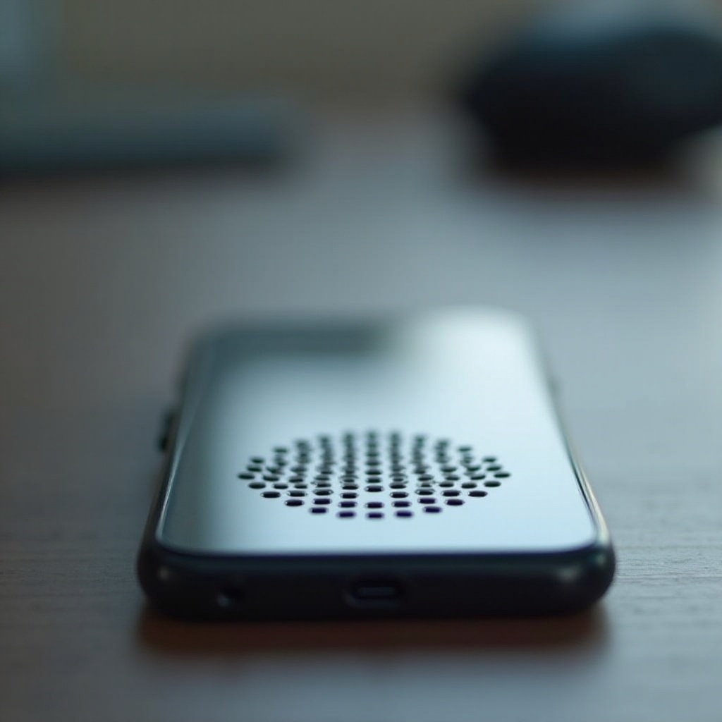 pengeras suara teredam di iPhone